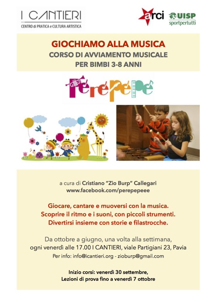 Giochiamo alla musica Pavia Zio Burp